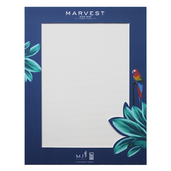 กรอบรูปกระดาษแข็ง-พิมพ์สี-กรอบกระดาษ-custom paper frame-Marvest
